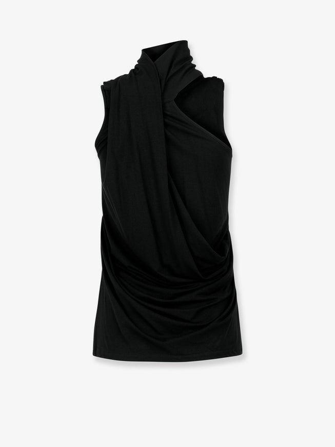 Entire Studios Dalters Stretch Viscose Top Grigio Scuro