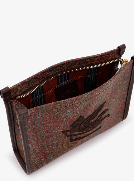 Etro Paisley Jacquard Fabric Clutch Bag