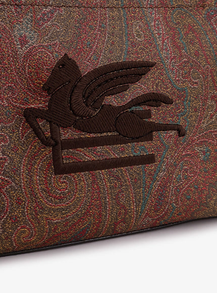 Etro Paisley Jacquard Fabric Clutch Bag