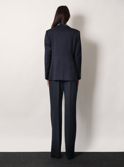 Etro Single-Breasted Wool Blazer With Iconic Pattern