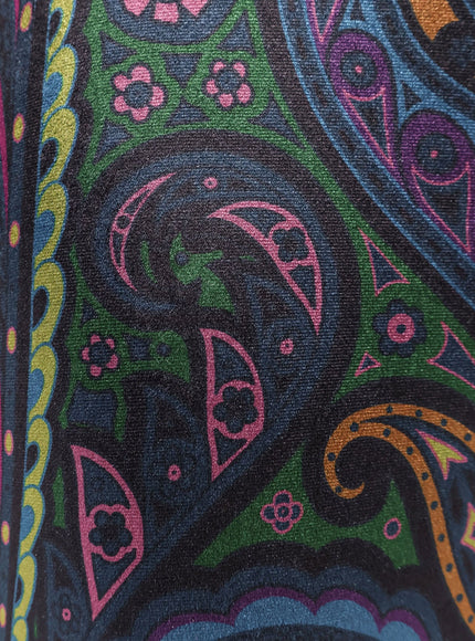 Etro Chenille Trousers With Multicolor Print