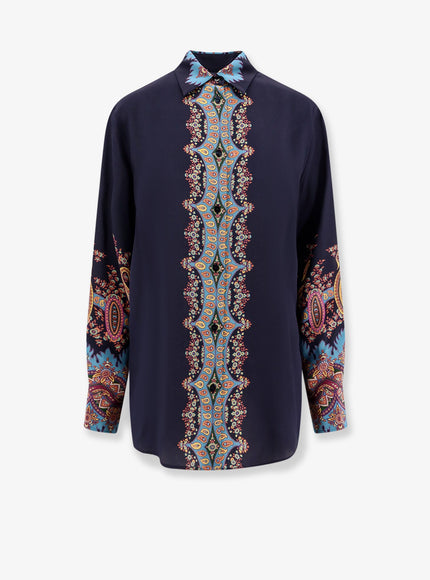Shirt With Paisley Multicolor Print