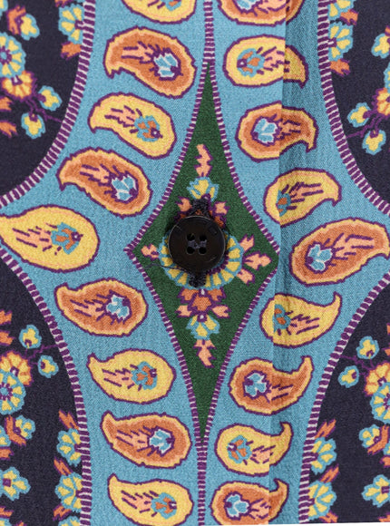 Shirt With Paisley Multicolor Print