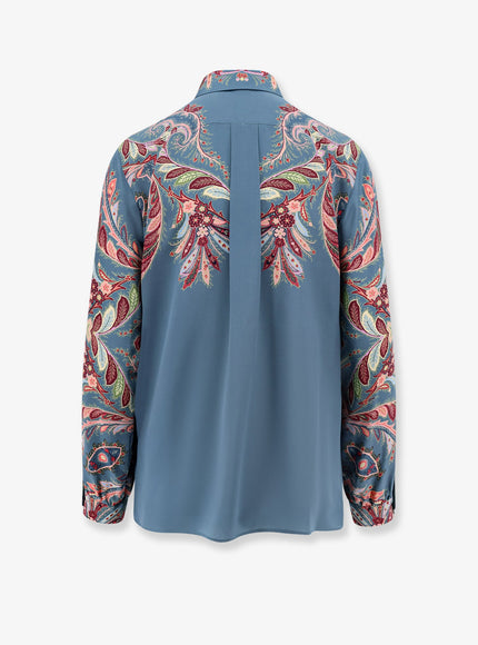 Etro Paisley Print Silk Shirt
