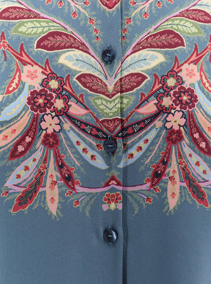 Etro Paisley Print Silk Shirt