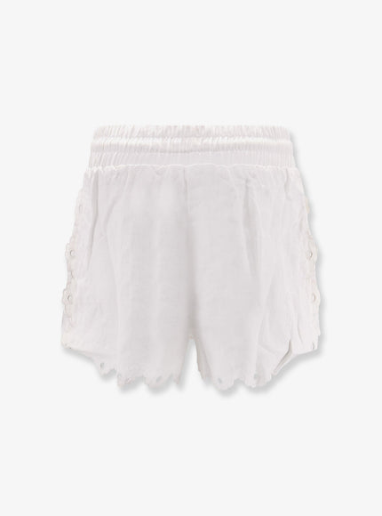 Farm Rio Linen Perforated Shorts