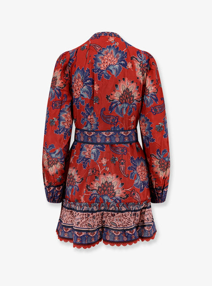 Farm Rio Luang Cotton Blend Mini Dress