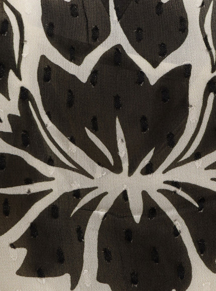 Farm Rio Viscose Dress With Floral Arabesque Motif