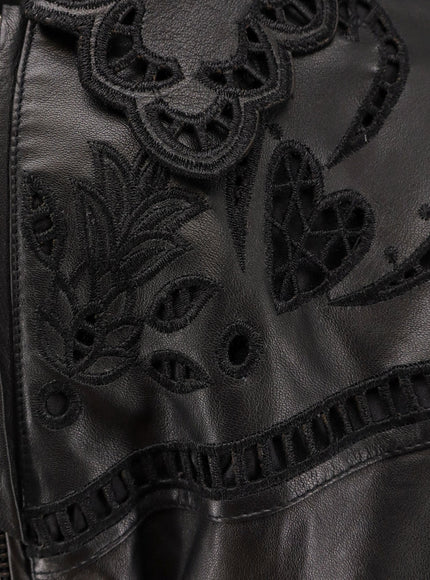 Farm Rio Richilieu Heart Leather Jacket