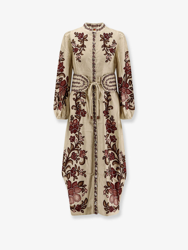 Farm Rio Renata Lyocell Long Dress Renata Floral Sand
