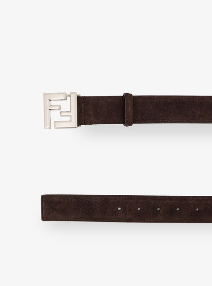 Fendi Squared Ff Suede Belt