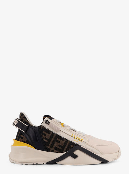 Fendi Fendi Flow Slip-On Sneakers Bia.ice+Tab.ner+Nero