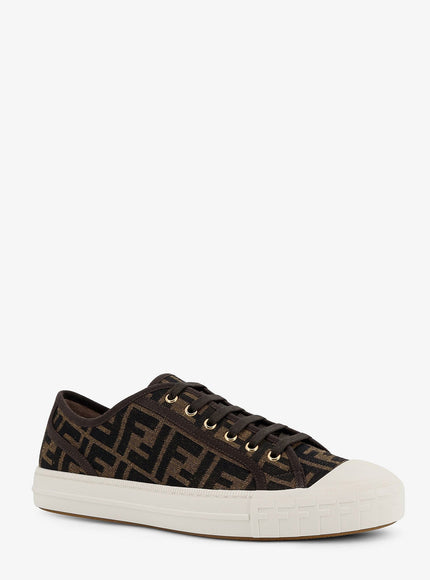 Fendi Fendi Domino Ff Jacquard Fabric Sneakers
