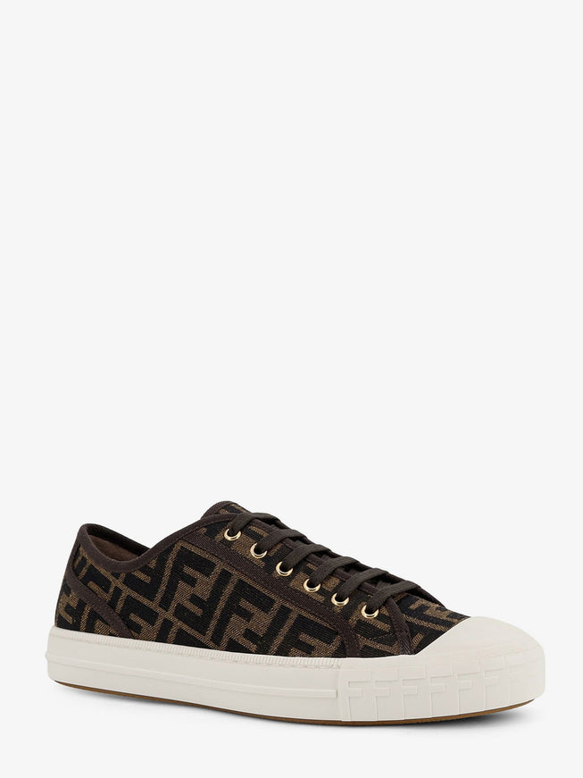 Fendi Fendi Domino Ff Jacquard Fabric Sneakers
