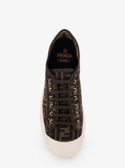 Fendi Fendi Domino Ff Jacquard Fabric Sneakers