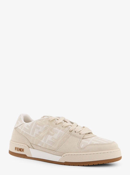 Fendi Fendi Match Ff Jacquard And Suede Sneakers