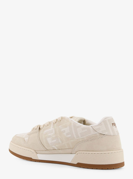 Fendi Fendi Match Ff Jacquard And Suede Sneakers