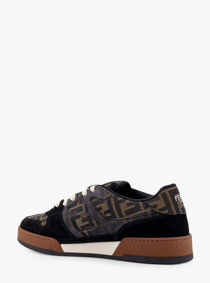 Fendi Fendi Match Ff Jacquard And Suede Sneakers