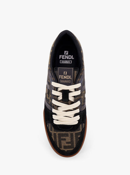 Fendi Fendi Match Ff Jacquard And Suede Sneakers