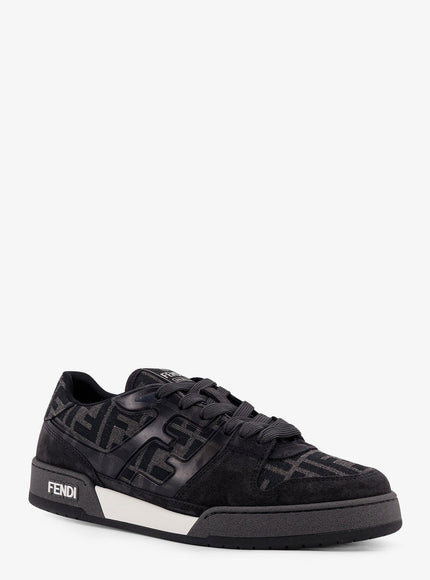 Fendi Fendi Match Ff Jacquard And Suede Sneakers