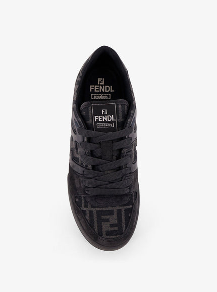 Fendi Fendi Match Ff Jacquard And Suede Sneakers