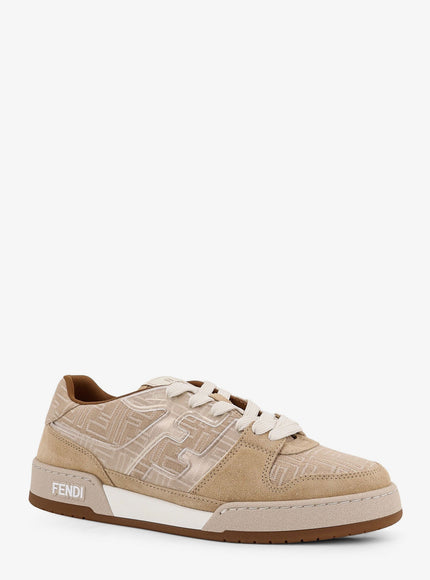 Fendi Fendi Match Ff Jacquard And Suede Sneakers
