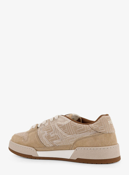 Fendi Fendi Match Ff Jacquard And Suede Sneakers