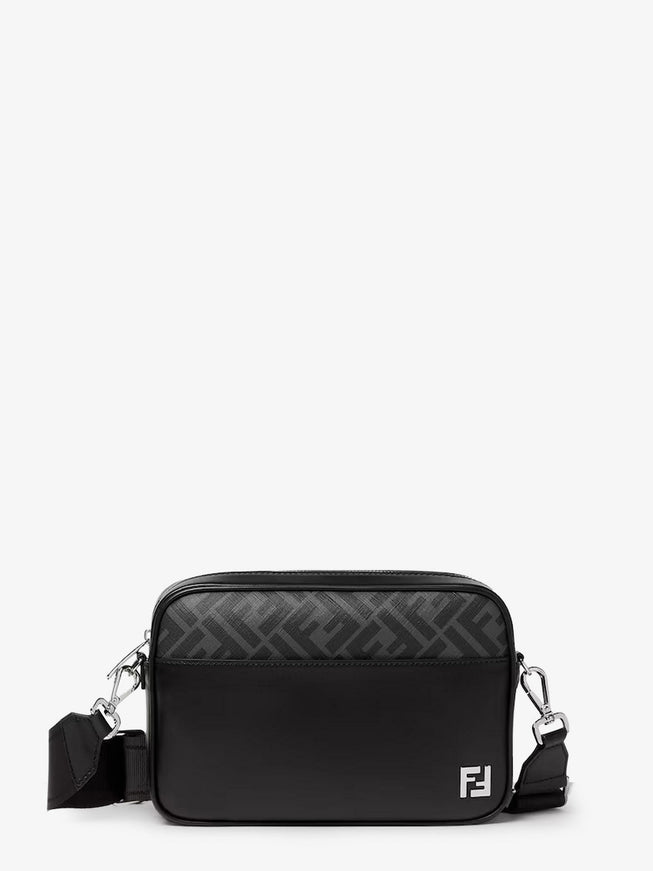 Fendi Camera Case Squared Ff Crossbody Bag Uni Nero+Palladio