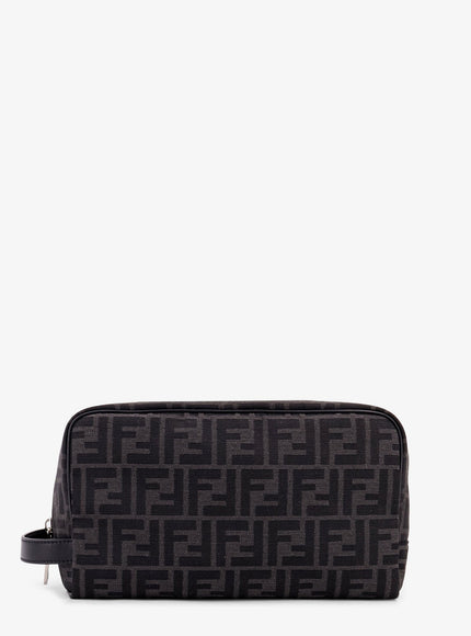 Fendi Ff Jacquard Fabric Medium Beauty Case Uni Asf Nr+Nero+P