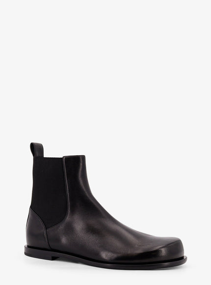 Fendi Chelsea Squared Ff Leather Boots