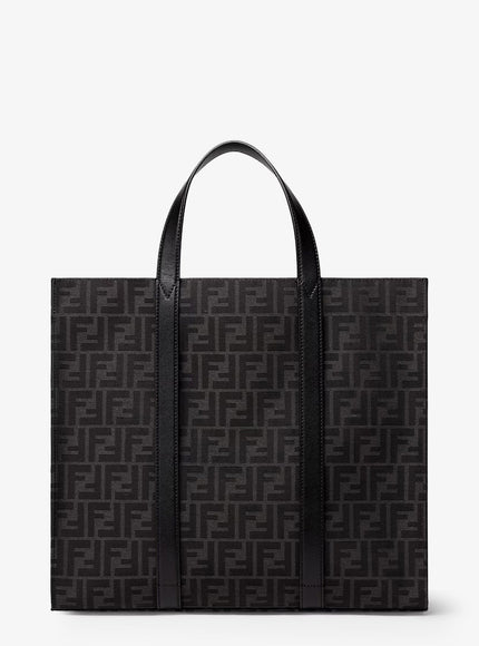 Fendi Ff Jacquard Fabric Shopping Bag