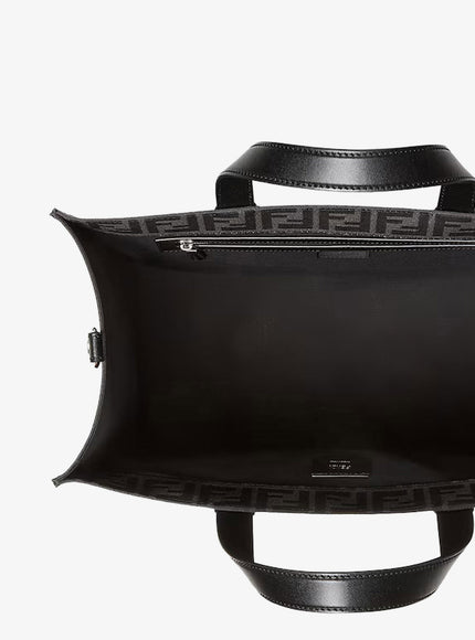 Fendi Ff Jacquard Fabric Shopping Bag