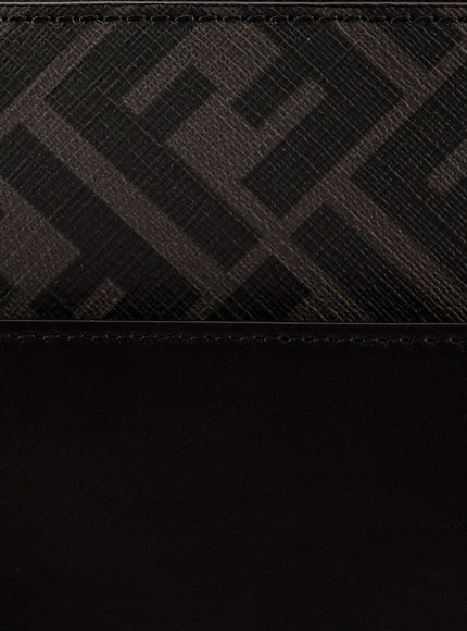 Fendi Squared Ff Leather Clutch