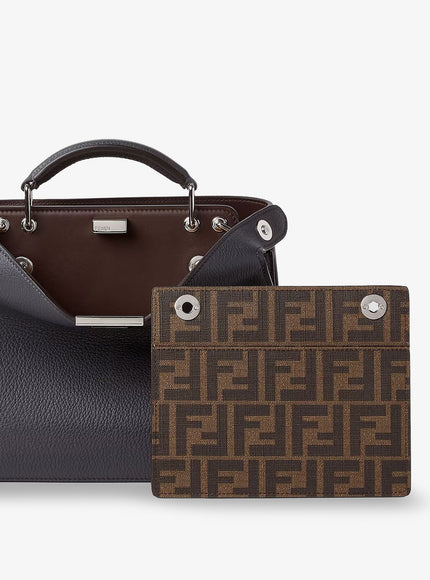 Fendi Peekaboo Iseeu Small Leather Crossbody Bag