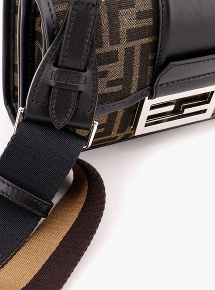 Fendi Baguette Double Jacquard Shoulder Bag