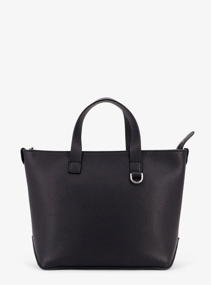 Fendi Leather Small Shopping Bag Uni Neropalladio