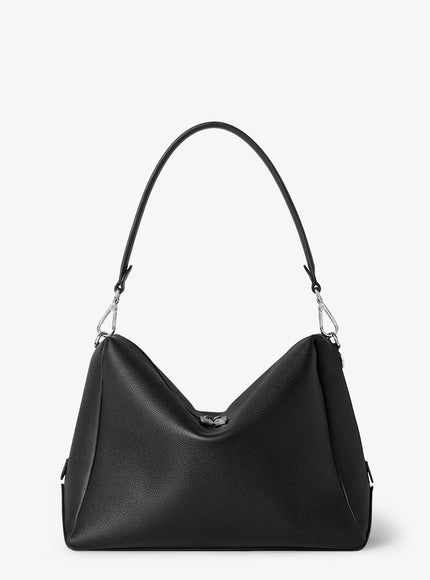 Fendi Fendi Lui Large Leather Shoulder Bag Uni Nero+Palladio