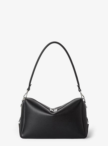 Fendi Fendi Lui Medium Ff Nylon Crossbody Bag Uni Nero+Palladio