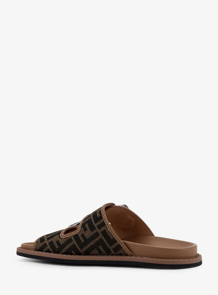 Fendi Feel Jacquard Ff Fabric Sandals