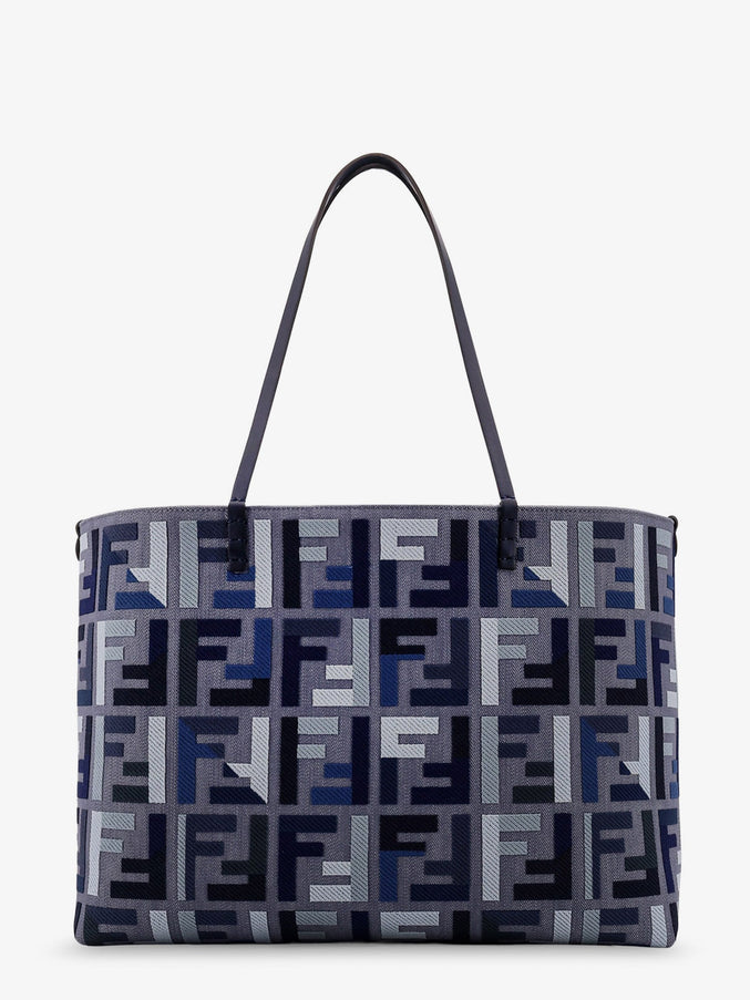 Fendi Roll Large Jacquard Ff Fabric Tote Bag Uni Mirto+Mlc+Os