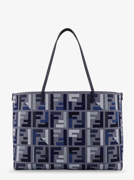 Fendi Roll Large Jacquard Ff Fabric Tote Bag