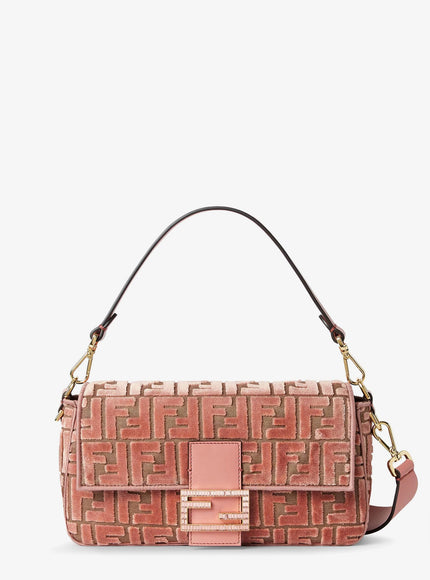 Fendi Mykonos Baguette Leather Shoulder Bag Uni Macaron+Os