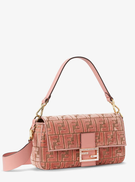 Fendi Mykonos Baguette Leather Shoulder Bag