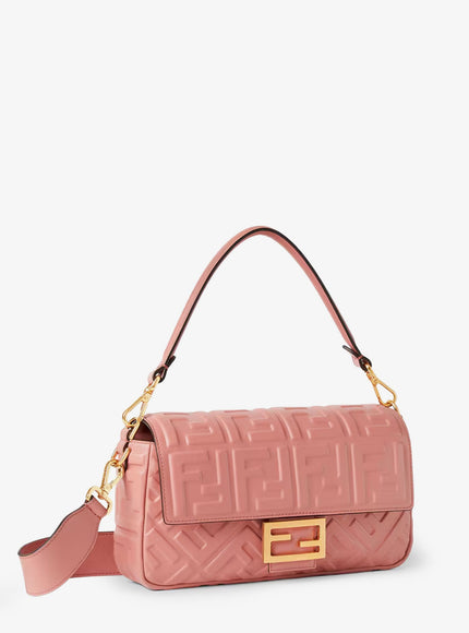 Fendi Mykonos Baguette Leather Shoulder Bag