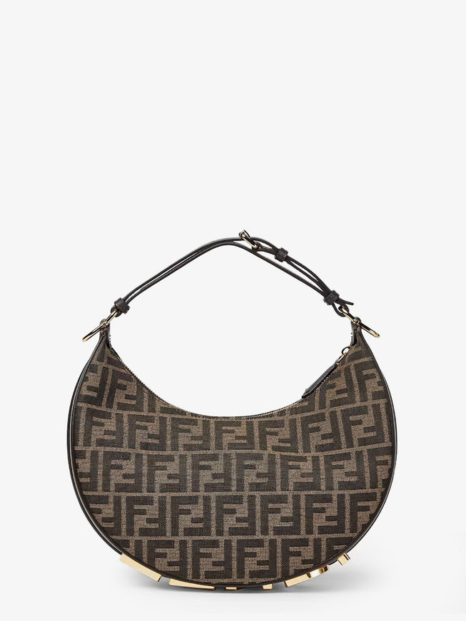 Fendi Fendigraphy Small Ff Jacquard Fabric Handbag