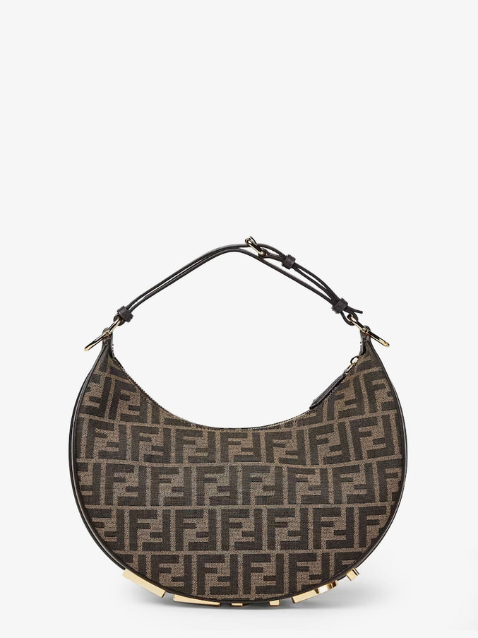 Fendi Fendigraphy Small Ff Jacquard Fabric Handbag