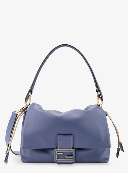 Fendi Mamma Baguette Small Leather Crossbody Bag Uni Mirto+Os