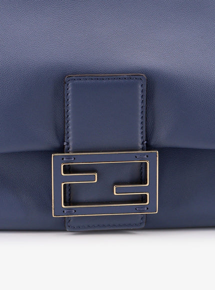 Fendi Mamma Baguette Small Leather Crossbody Bag