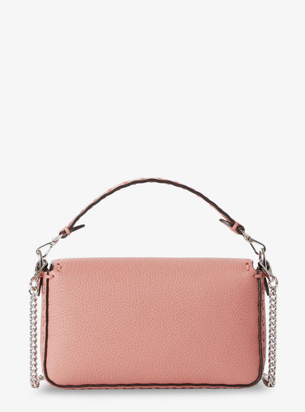 Fendi Baguette Mini Leather Shoulder Bag With Fendi Leo Print