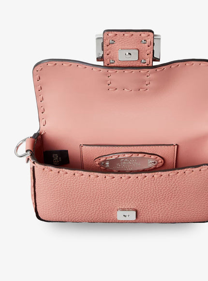 Fendi Baguette Mini Leather Shoulder Bag With Fendi Leo Print